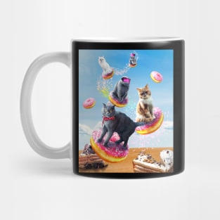 Cat Donut - Cats Riding Donuts Mug